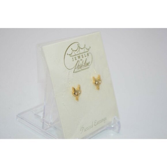 Jewel By ParkLane Gold Tone Clear Rhinestone Eyed - Picture 3 of 4